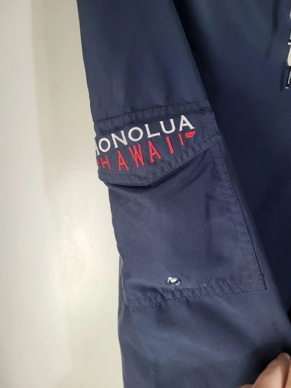 Honolua Surf Co Men SZ 36 Navy Blue Board Shorts Swim Trunks Hawaiian Cargo